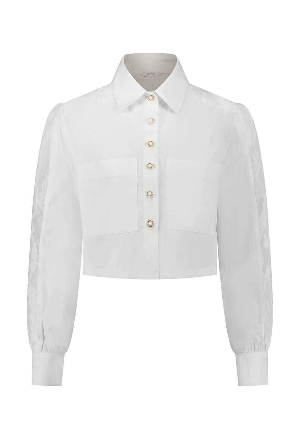 ALYSSA COTTON & ORGANZA SHIRT - Neyso